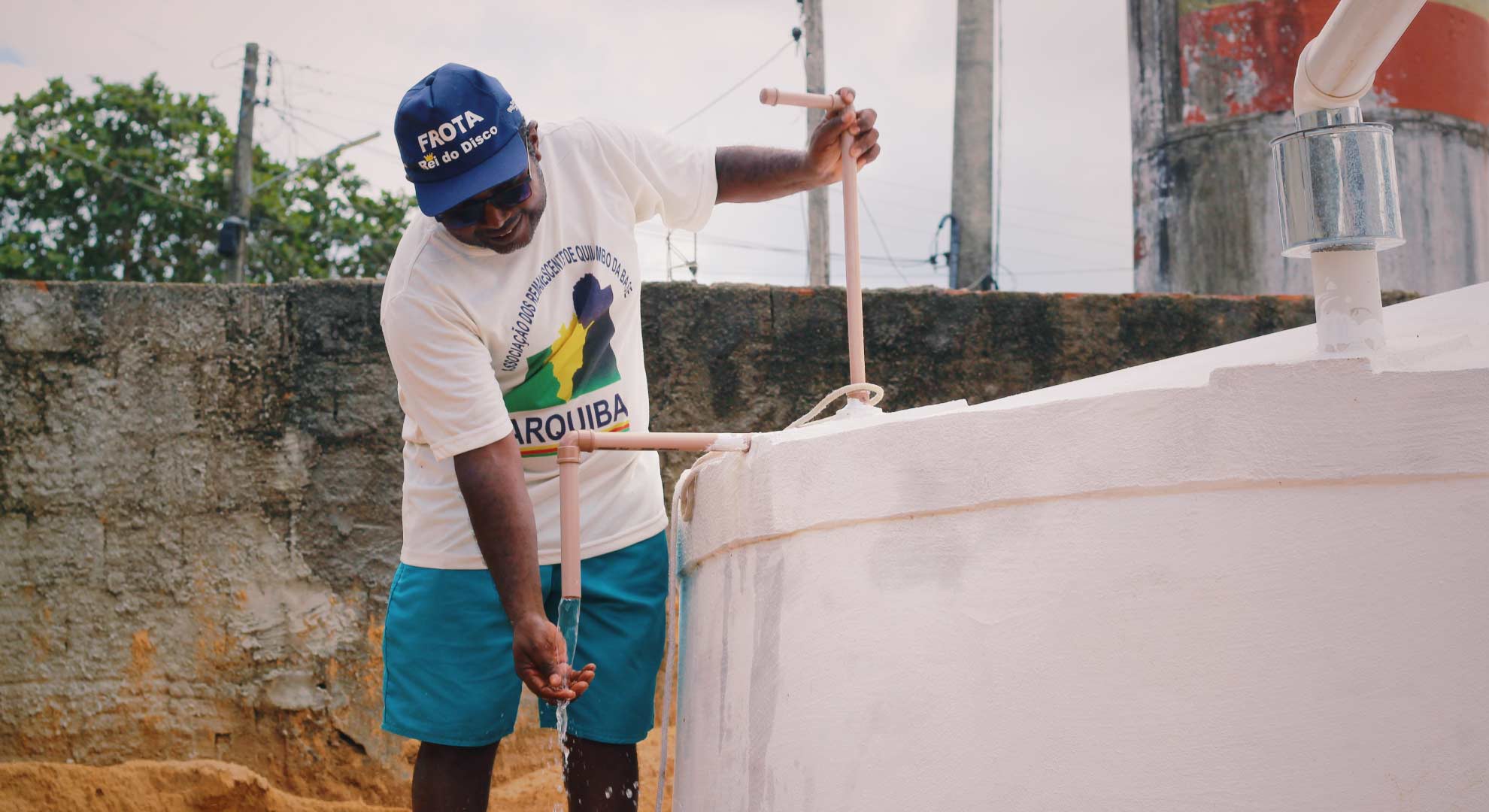 Cisternas de água para consumo humano no Quilombo Base, uma conquista pelo bem viver.