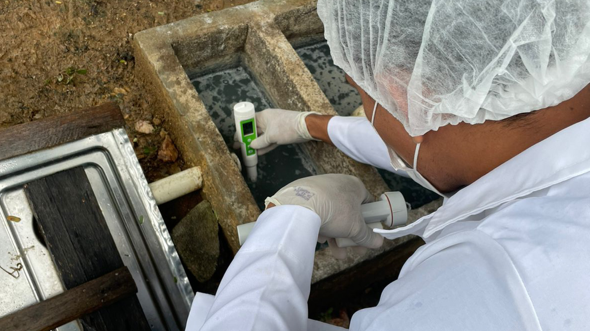 IAC e FATEC realizam análise microbiológica da água  do Sistema de Saneamento Ecológico Rural  