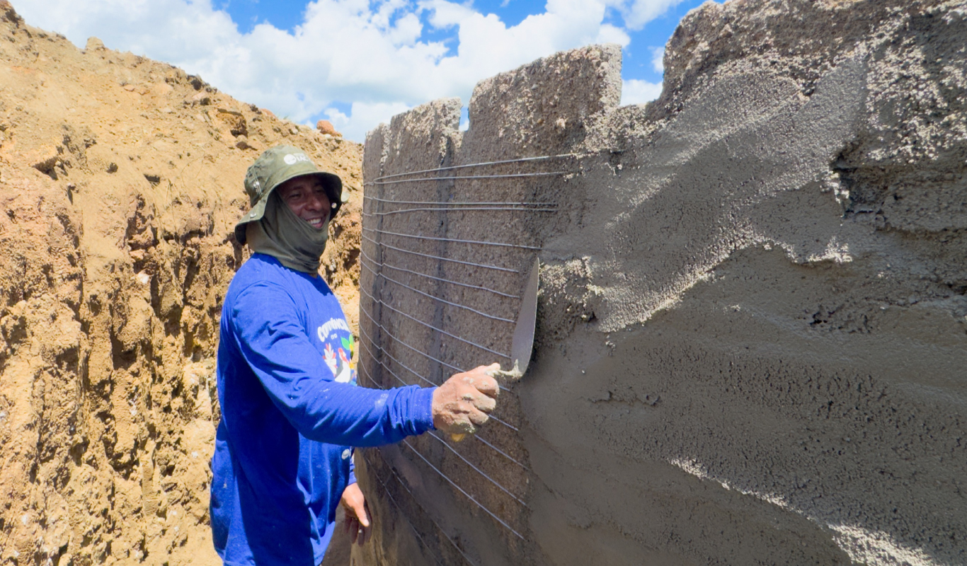 Capacitação de cisterneiros em Ibaretama, CE, qualifica para implementação de cisternas calçadão