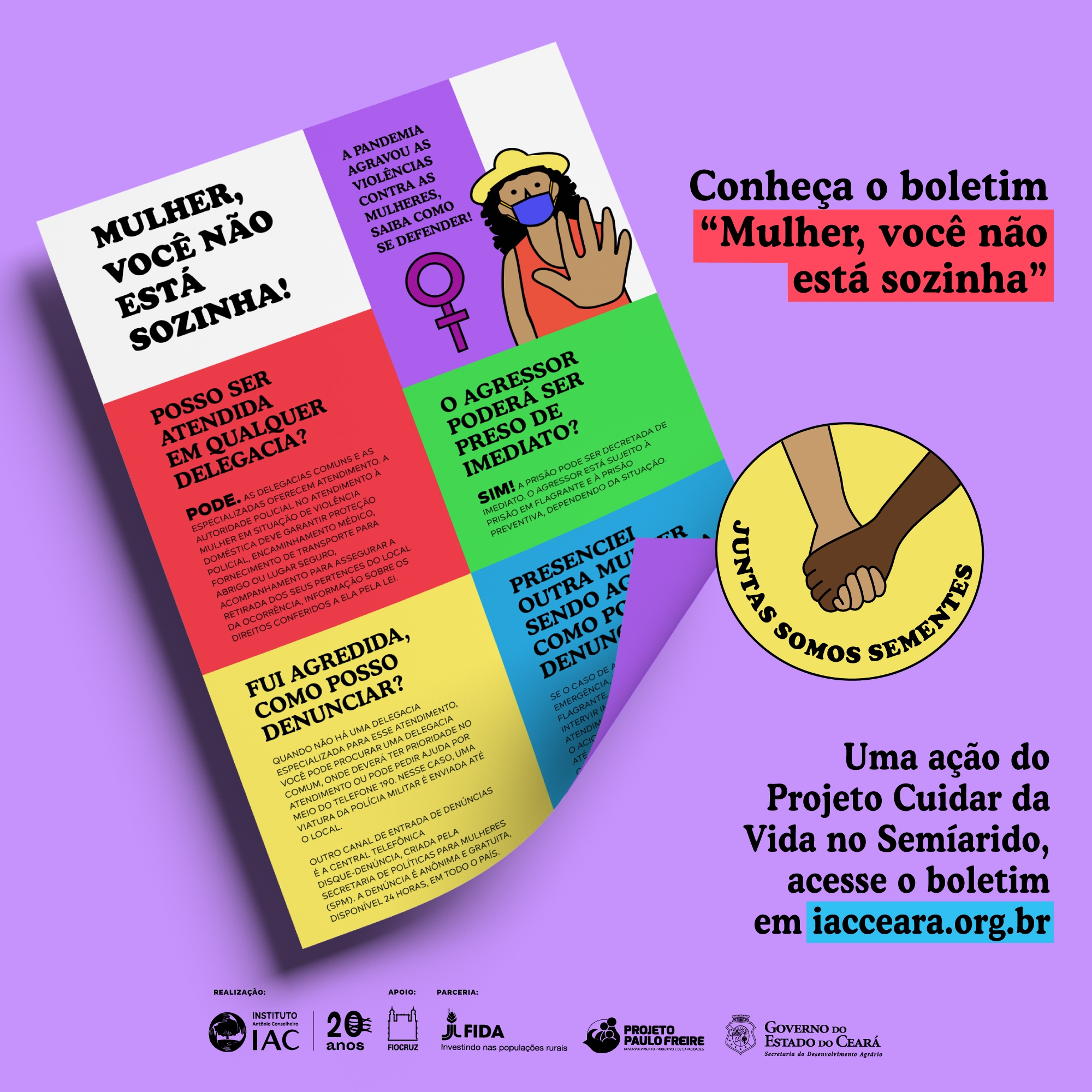 IAC e FIOCRUZ lançam boletim de combate a violência contra as Mulheres