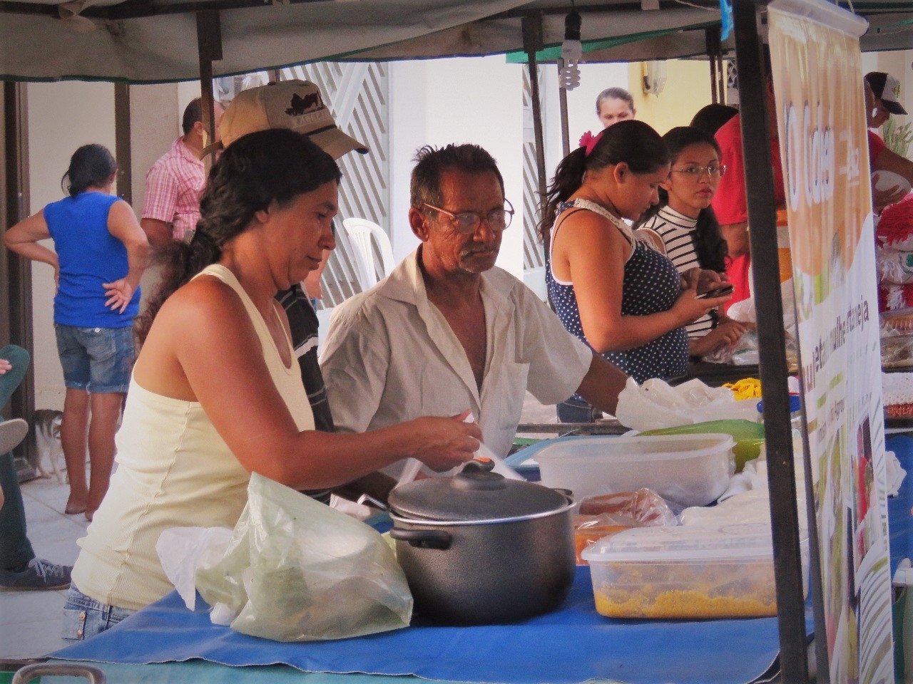 Sr. Antônio Wilson na Feira da Agricultura Familiar de Quixeramobim