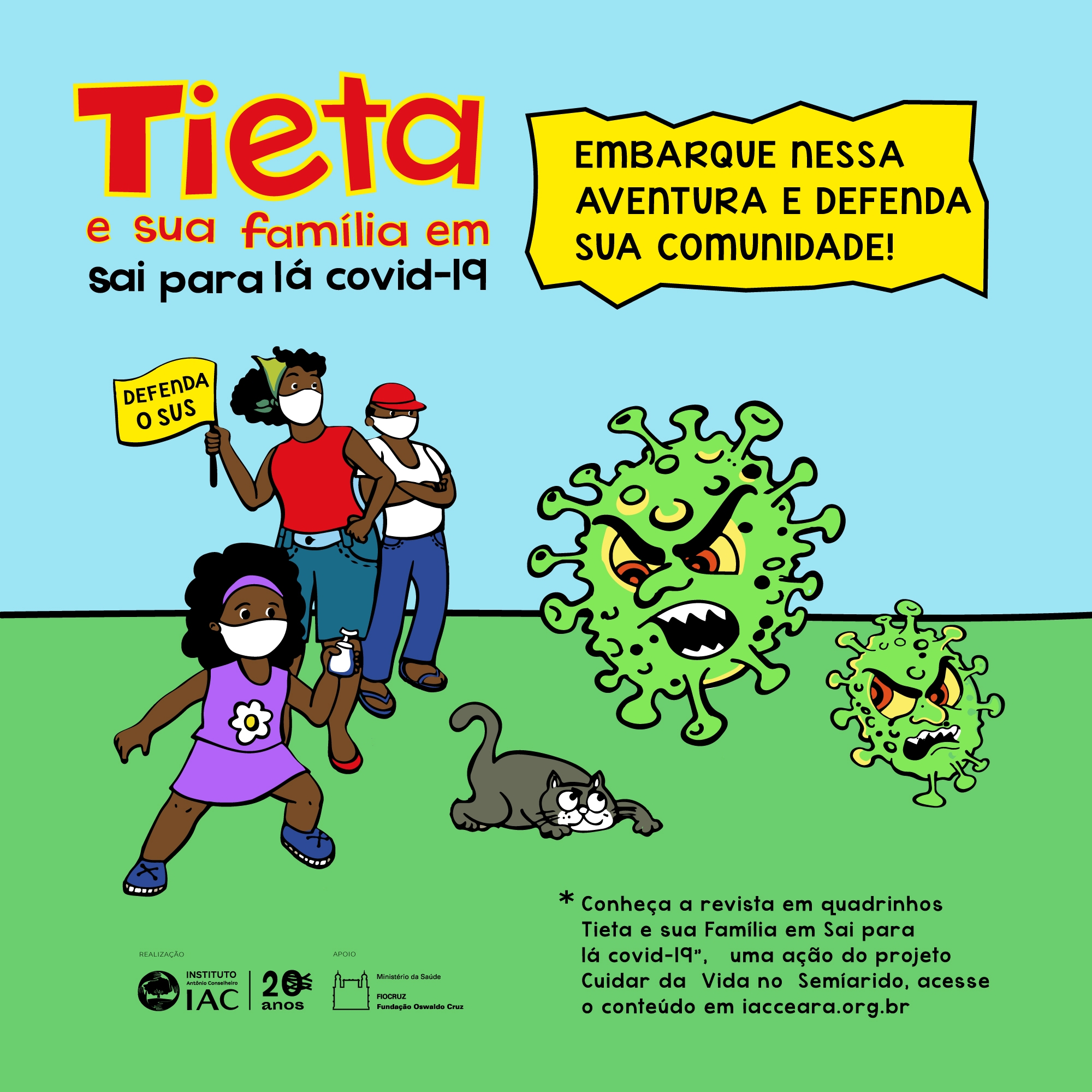 IAC e FIOCRUZ lançam Revista em Quadrinhos sobre Vacinação e Combate ao Negacionismo na Pandemia